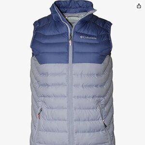 Columbia M/S10-12Yers  Girls White Out Puffer Omni Heat Full Zip Insulated Vest,